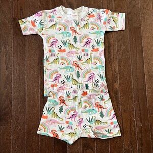 Hanna Andersson Multicolor Dinosaur Pajama Set